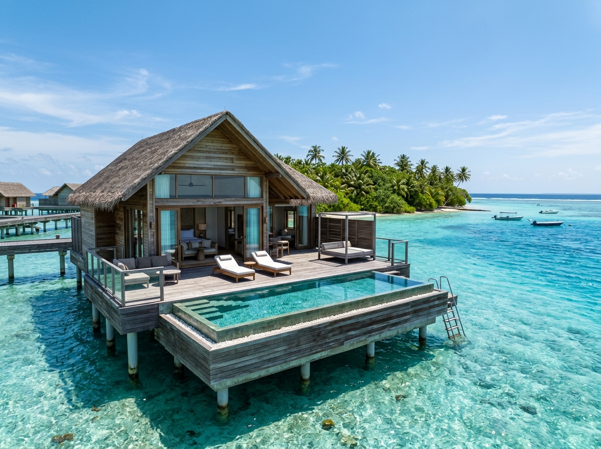 Maldives Private Overwater Lagoon Villa